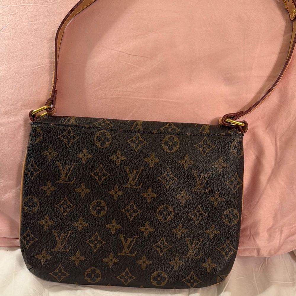Louis Vuitton Brown Monogram Shoulder Bag faux - Picture 2 of 14